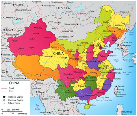 China Political Map Mappr