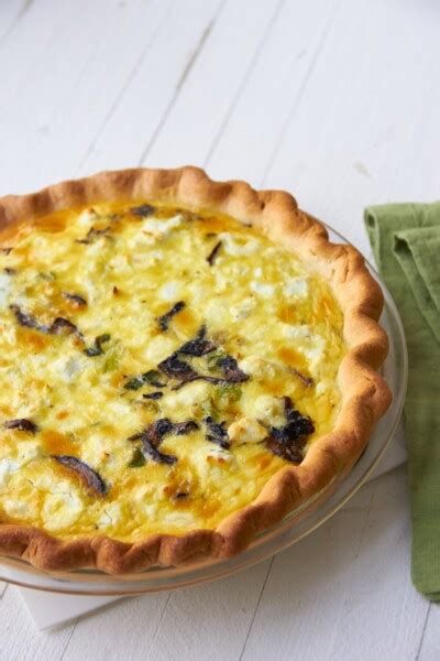 Leek Mushroom And Goat Cheese Quiche Recipe — The Mom 100