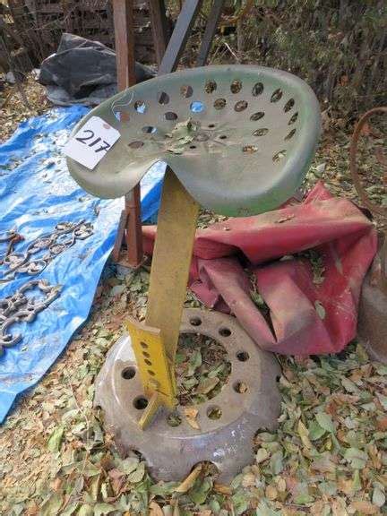 Tractor Seat Stool Mcpherson Auction Realty