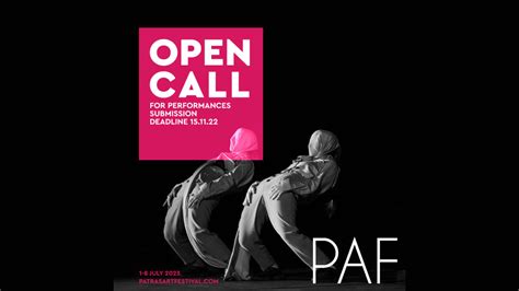 Open Call For Performances Patras Art Festival 3