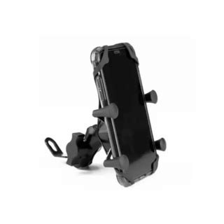 Suporte Carregador Celular Gps Moto Universal Fixa Retrovisor Guidom