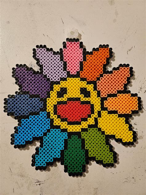 Murakami Flower Perler Bead Etsy
