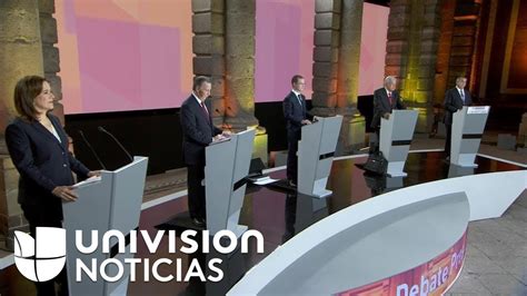 Así fue el primer debate presidencial en México YouTube