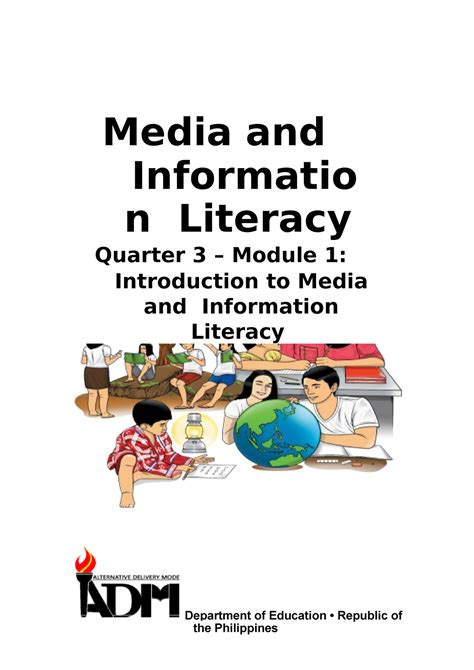 Media And Information Literacy Module 12 Media And Informatio N Literacy Quarter 3 Module 1