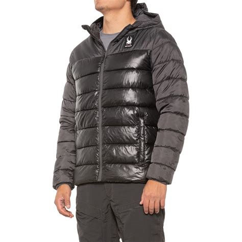 Spyder Circuit Color Block Puffer Jacket For Men