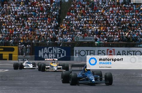 3rd Place Michele Alboreto ITA Tyrrell 018 Mexican GP Mexico City