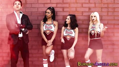 Horny Cheerleaders Sucking And Fucking