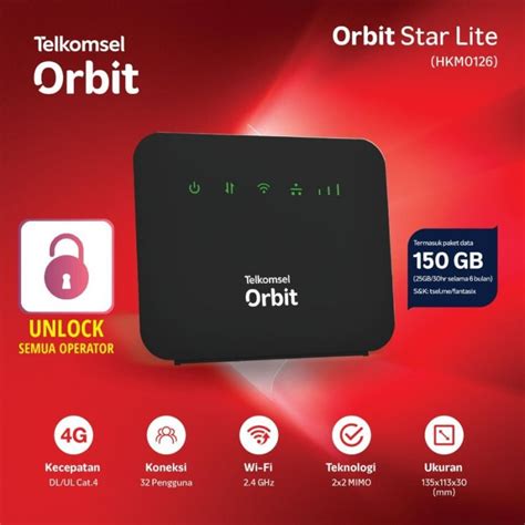 Modem Orbit Star Lite Hkm Telkomsel Gb Bulan Unlock