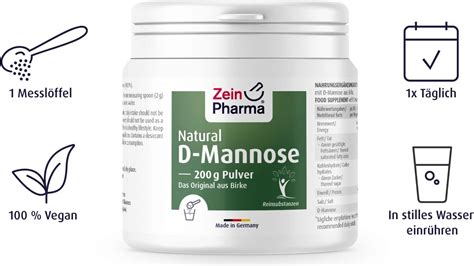 Natural D Mannose Pulver ZeinPharma VitalAbo