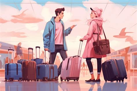 Premium Ai Image Travel Illustration