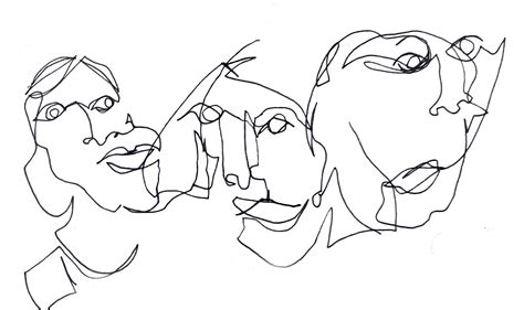 Face Blind Contour Line Drawing Fallinlovewithmybestfried