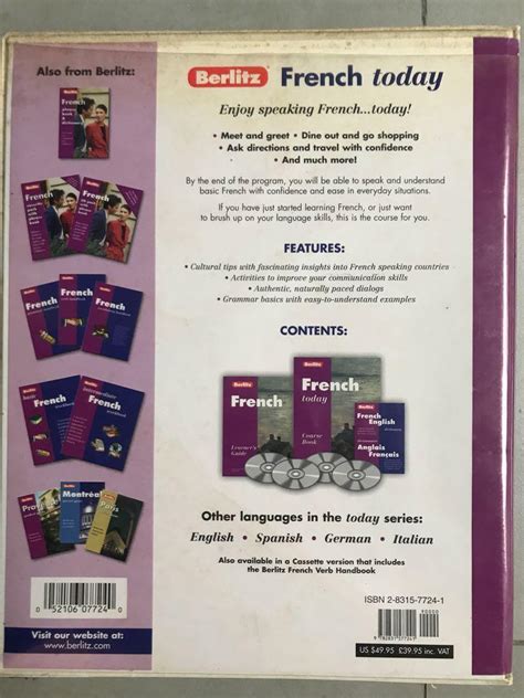 Berlitz Learn French Language Today Hobbies Toys Books Magazines