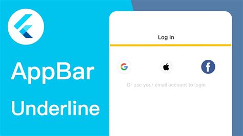 Flutter AppBar With Underline YouTube