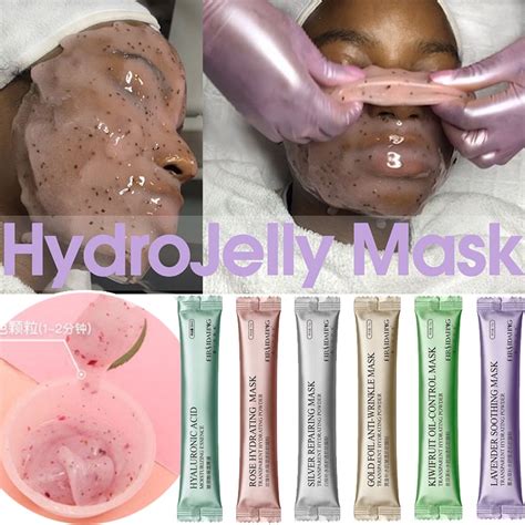 Hydrojelly Mask Collagen Rose Hyaluronic Acid Soft Mask Powder Face