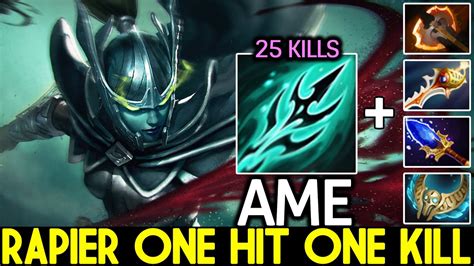 AME Phantom Assassin Powerful Divine Rapier One Hit One Kill Dota 2