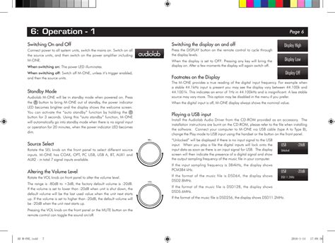 Iag Group M One Power Amplifier User Manual M One Userman R