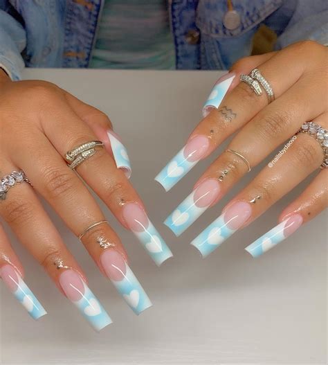 51 Luxury French Tip Coffin Nails Youll Flip For Page 2 Of 52 Lily