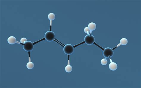 Trans 2 Pentene C₅h₁₀ Animazione 3d Insegnamento E Apprendimento