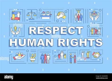 Respect Human Rights Word Concepts Banner Stock Vector Image Art Alamy