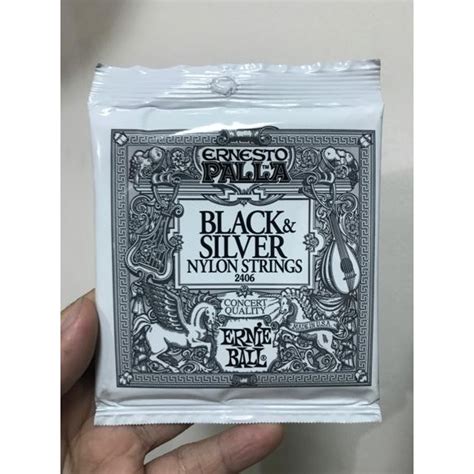 Jual Harga Promo Ernie Ball Ernesto Palla Black And Silver Nylon