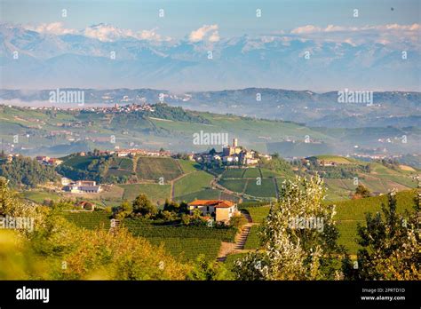 View Of The Village Of Serralunga D`alba And The Wonderful Langa Italy