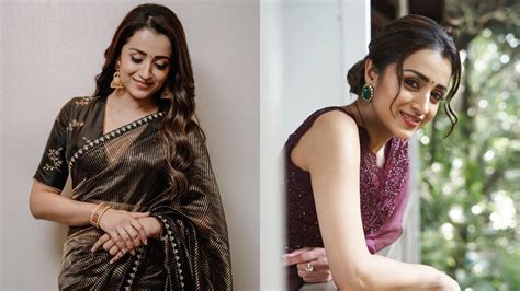 Trisha Krishnan Opts For Designer Saree For Her Ponniyin Selvan I