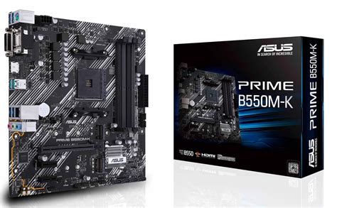 ASUS PRIME B550M K AMD B550 Ryzen Socket AM4 Micro ATX Desktop