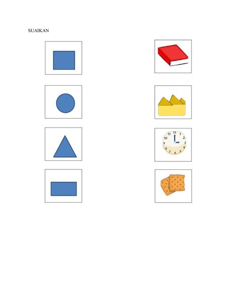 bentuk activity  worksheets