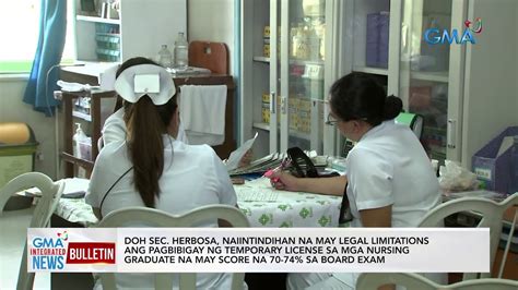 Doh Sec Herbosa Naiintindihan Na May Legal Limitations Ang Gma