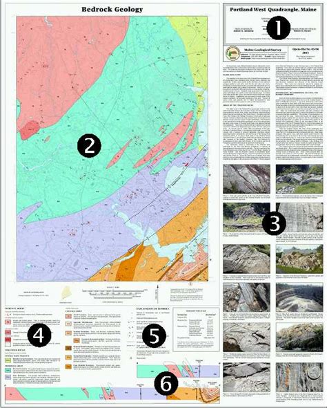 Maine Geological Survey Detailed Bedrock Geology Map Sample