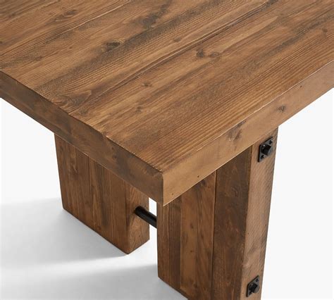 North Reclaimed Wood Extending Dining Table Pottery Barn