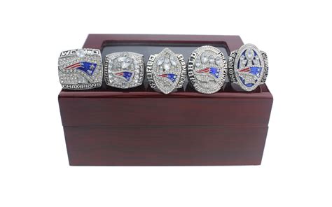 1set( 2001 2003 2004 2014 2017) New England Patriots Super Bowl Ring ...