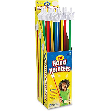 Learning Resources 24 Hand Pointers 1 Pc Set 3 Year Up Office Depot