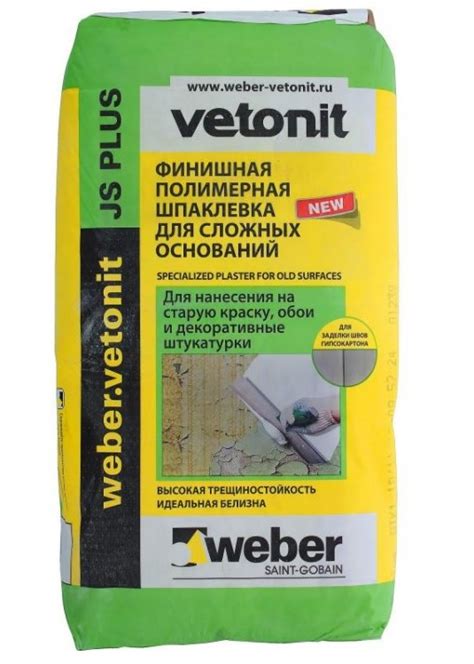 Vetonit putty: putty lr and Kr, material consumption per 1 m2 ...