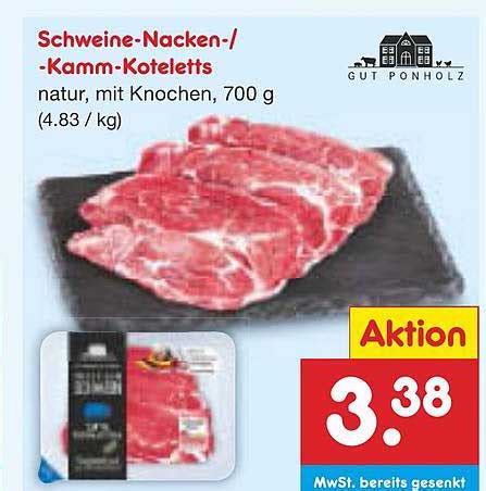 Gut Ponholz Schweine Nacken Kamm Koteletts Angebot Bei Netto Marken