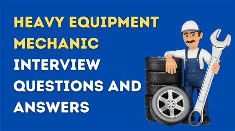 Heavy Equipment Mechanic Interview Questions And Answers Youtube