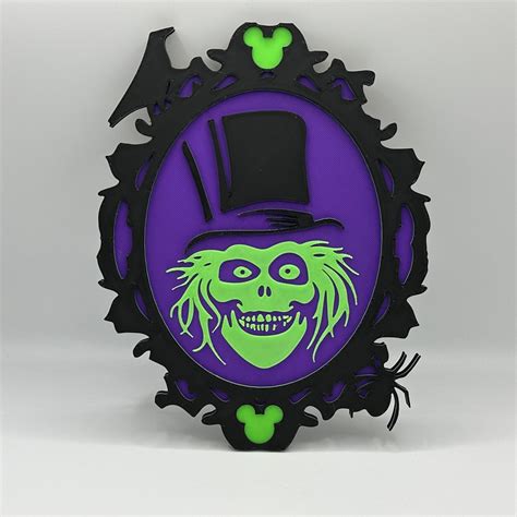 Disney's Haunted Mansion Hatbox Ghost Decoration 3d Printed - Etsy