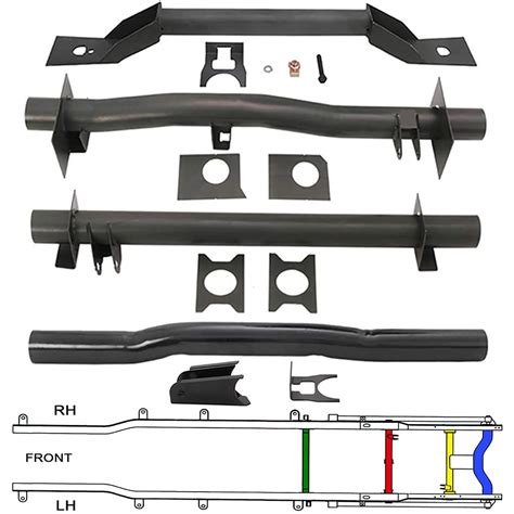 Buy Elitewill Pcs Front And Rear Fuel Tank Support Crossmember Rear