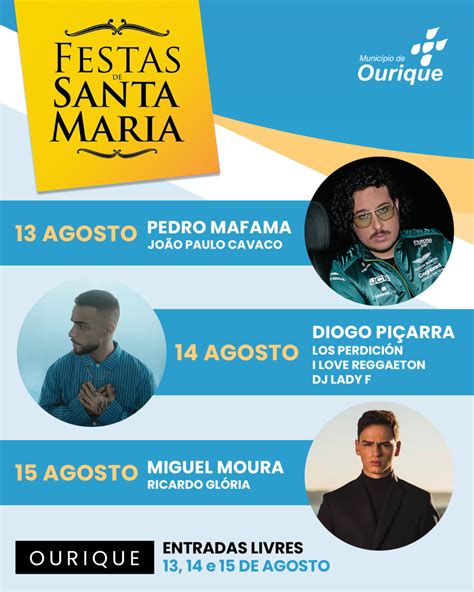 Festas De Santa Maria Em Ourique De A De Agosto R Dio Vidigueira