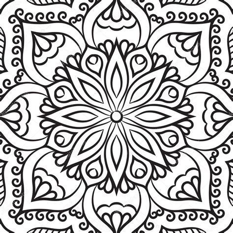 Mandala Sz Nez Oldal Stock Vector