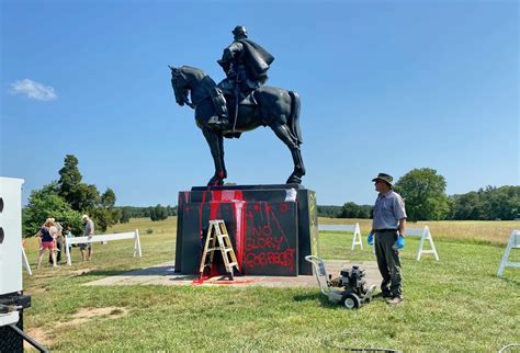 Stonewall Jackson monument near Manassas vandalized on Independence Day