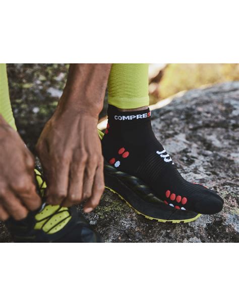 Pro Racing Socks V4 0 Run Low Black Red 365 Sports