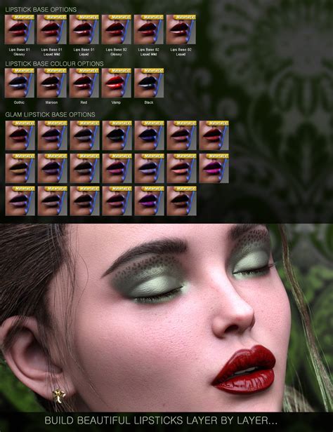 Nude Metallics Lipstick Builder Merchant Resource Genesis Females Daz D