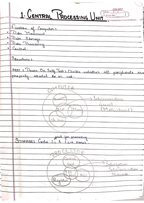 COA Notes Pradeep Yadav B Tech Studocu