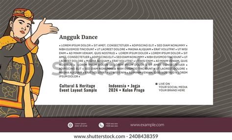 Cultural Event Design Layout Template Background Stock Vector (Royalty Free) 2408438359 ...