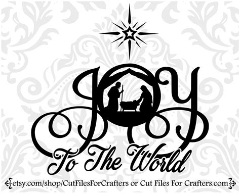 Joy Nativity Scene Svg, Nativity Svg, Joy to the World Svg, Christmas ...