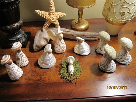 Unique Nativity Scene Made From Beach Shells