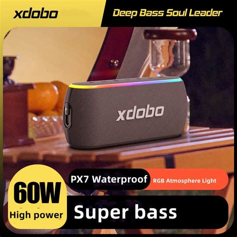 XDOBO X8 III 60W High Power Portable Outdoor Bluetooth Speaker IPX7