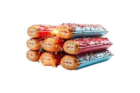 Colorful Cracker Isolated On Transparent Background 47605982 Png