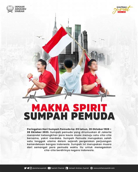 Khutbah Jumat Edisi Makna Spirit Sumpah Pemuda Jamaah Ansharu